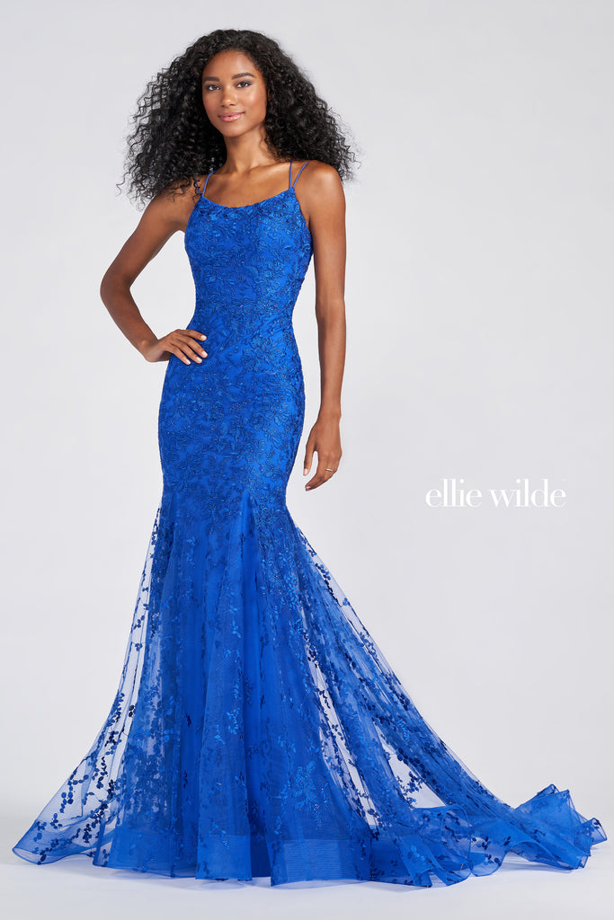 Ellie Wilde Prom Style EW122032 IN STOCK TEAL SIZE 18