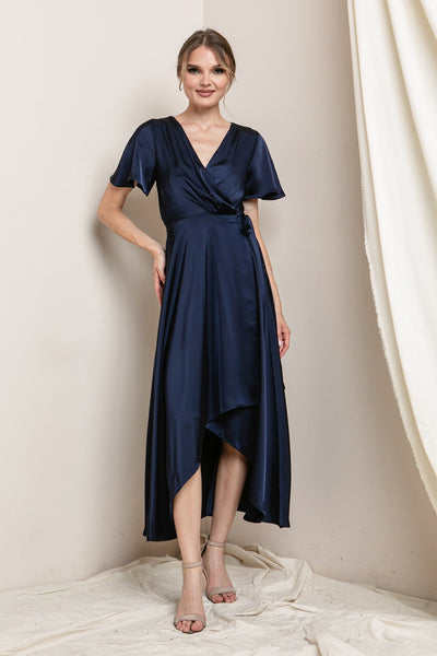 Everleigh - Burgundy Midi Dress - Plus Size