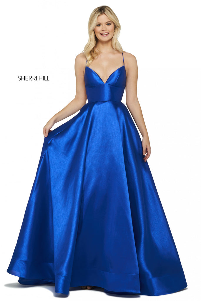 Sherri Hill Prom Style 53661 IN STOCK YELLOW SIZE 8 READY TO SHIP