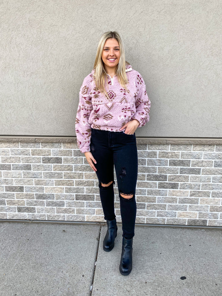 Manilow - Distressed Black Skinny Jeans