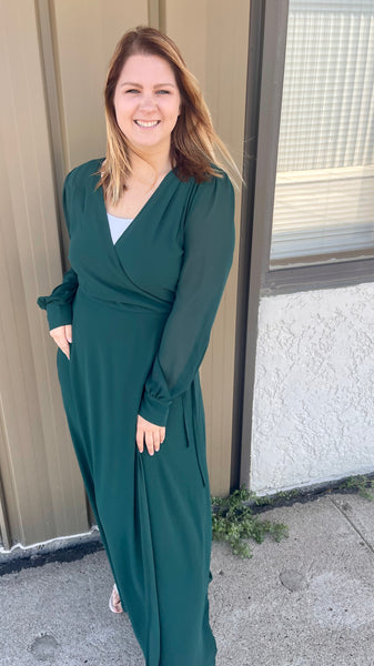 Francesca - Short Sleeve Maxi Dress - Navy