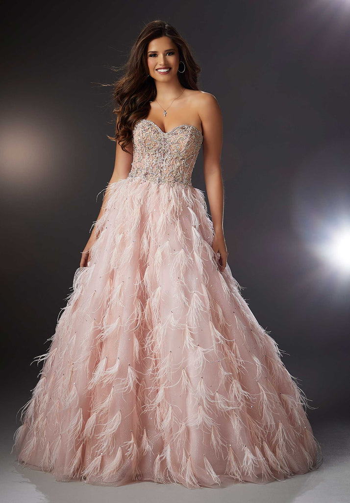 Morilee Prom Style 48001 IN STOCK BLUSH SIZE 12