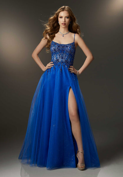 Morilee Prom Style 48026 IN STOCK PURPLE/TURQUOISE SIZE 4