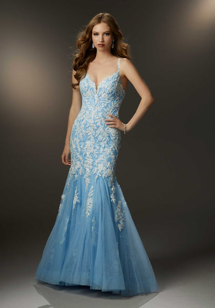 Morilee Prom Style 47038 IN STOCK TEAL SIZE 8