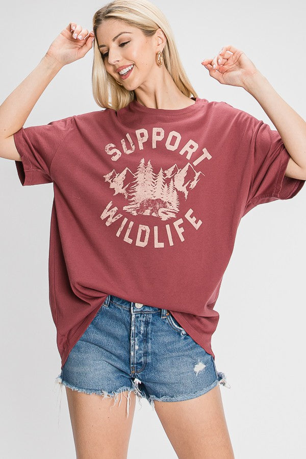 Support Wildlife - Graphic T-Shirt