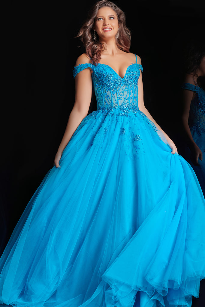 Jovani 02022 | IN STOCK SKY BLUE SIZE 10