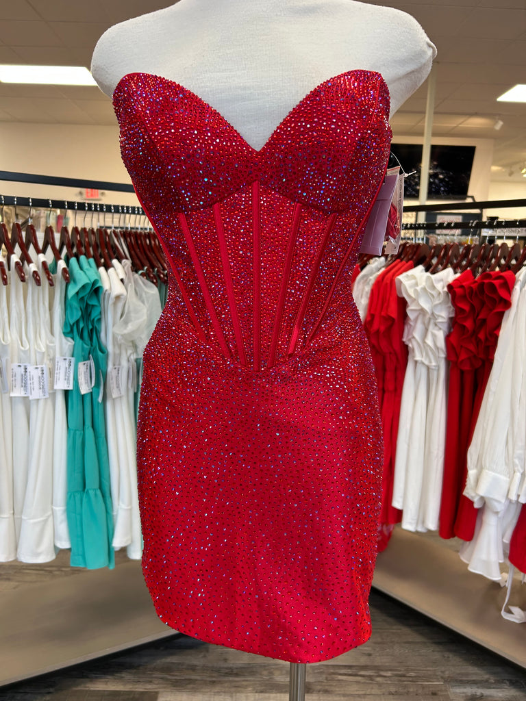 SHERRI HILL 57579 RED SIZE 2 IN STOCK