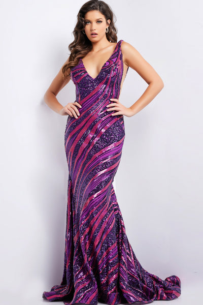 Jovani 22364 | IN STOCK PINK/SILVER SIZE 4