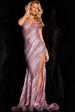 Jovani 22364 | IN STOCK PINK/SILVER SIZE 4
