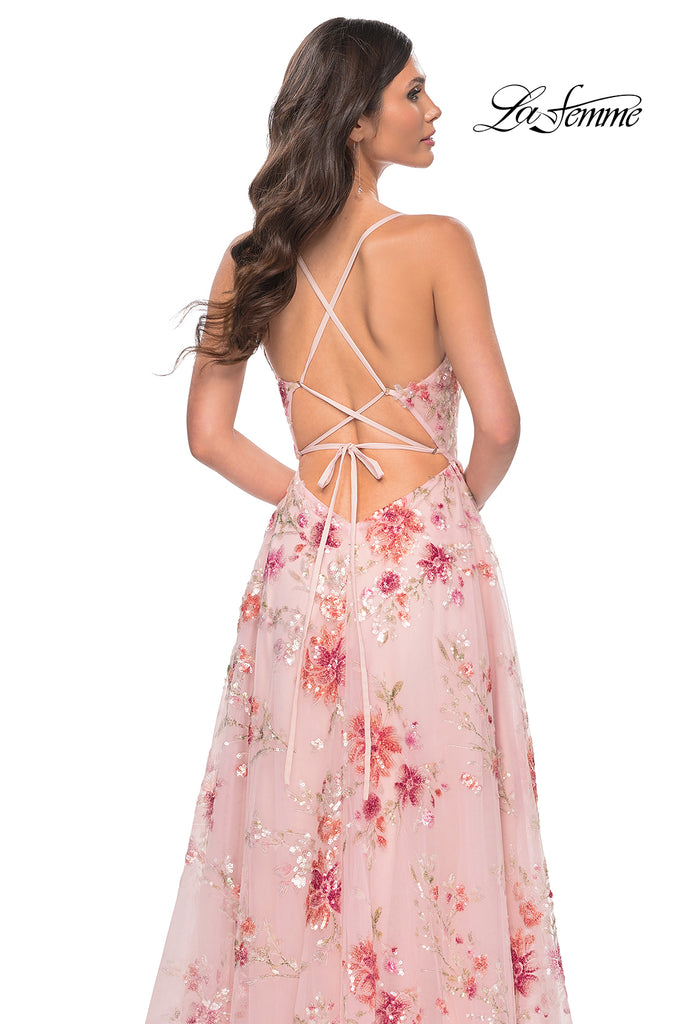la femme light pink dress Prom Dress Style #28464