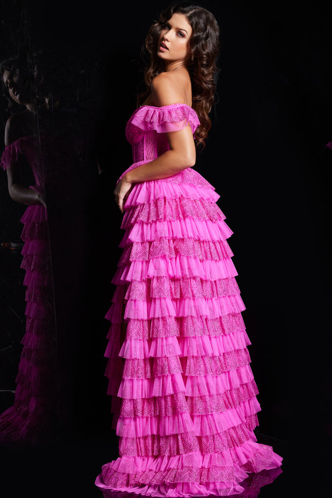 Jovani 38251 | IN STOCK HOT PINK SIZE 4