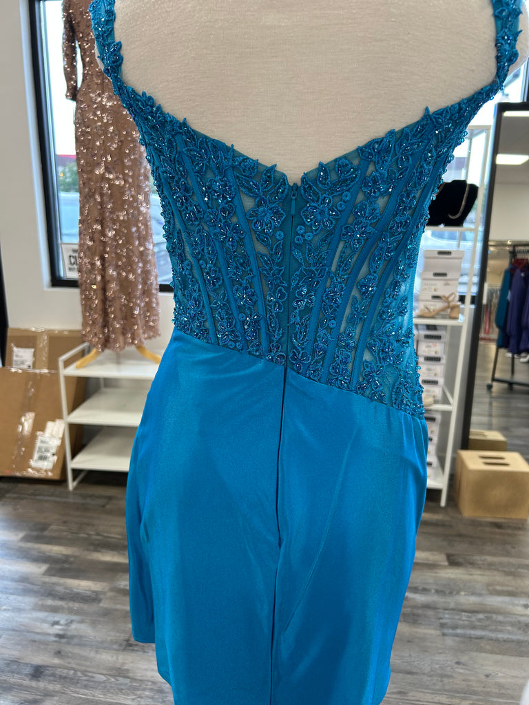 SHERRI HILL 57350 IN STOCK PEACOCK SIZE 4 + IN STOCK PINK SIZE 2 + IN STOCK RED SIZE 8