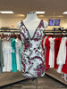 SHERRI HILL 57258 IN STOCK Ivory/Fuchsia Print size 2