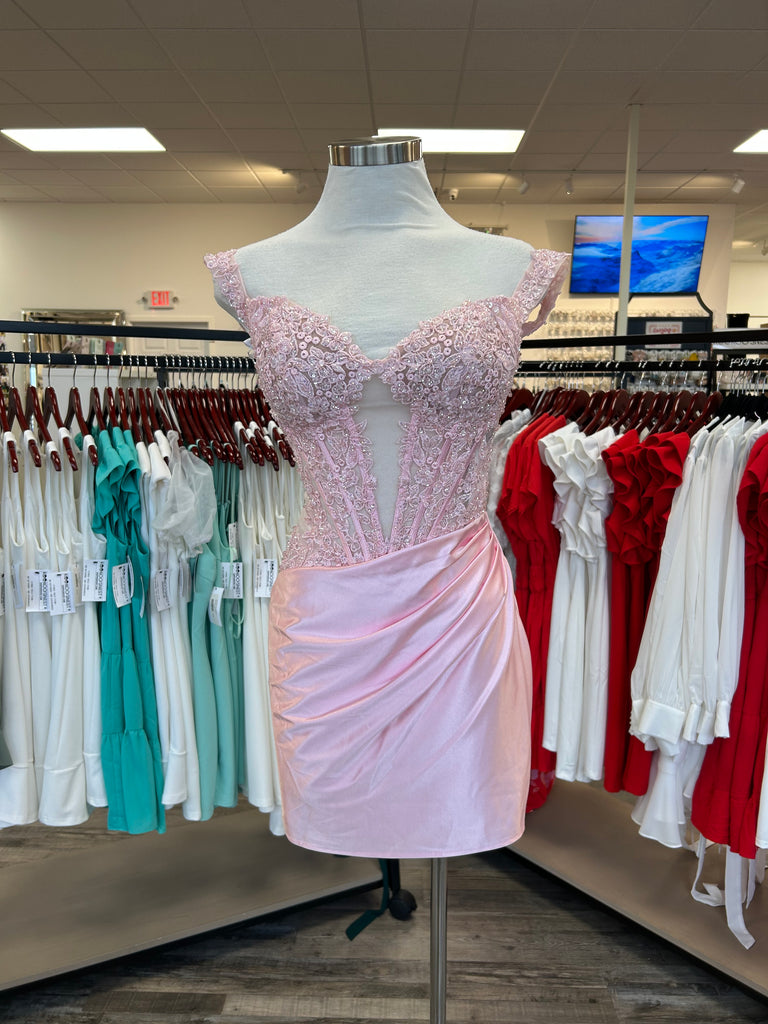 SHERRI HILL 57350 IN STOCK PEACOCK SIZE 4 + IN STOCK PINK SIZE 2 + IN STOCK RED SIZE 8