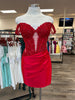 SHERRI HILL 57350 IN STOCK PEACOCK SIZE 4 + IN STOCK PINK SIZE 2 + IN STOCK RED SIZE 8