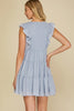 Aperol - Tiered Ruffle Dress - Light Blue