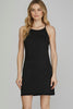 Azalea- High Neck Heat stone Dress- Black