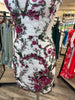 SHERRI HILL 57258 IN STOCK Ivory/Fuchsia Print size 2