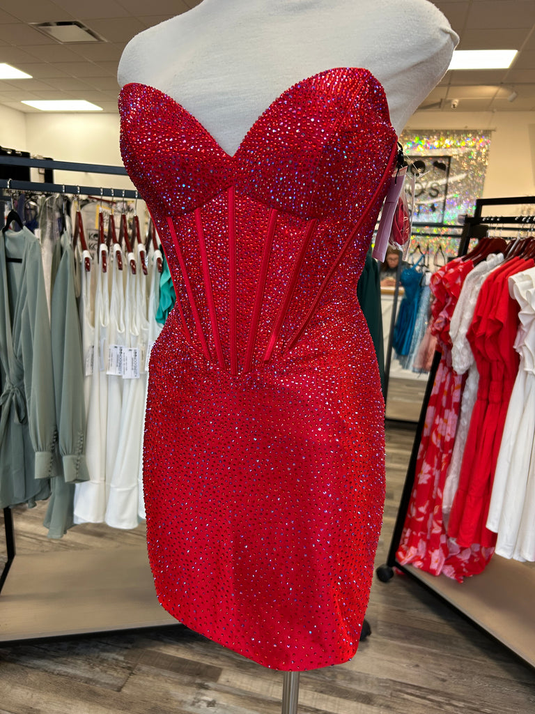 SHERRI HILL 57579 RED SIZE 2 IN STOCK