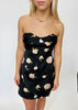 Portland - Short Flower Dress - Black