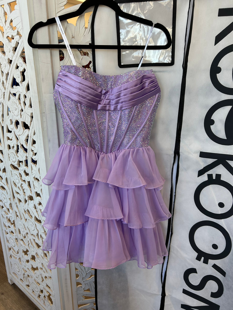 SHERRI HILL 57404 IN STOCK LILAC SIZE 0