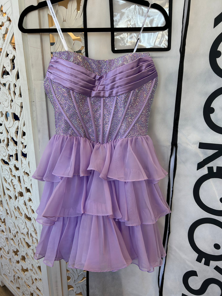 SHERRI HILL 57404 IN STOCK LILAC SIZE 0