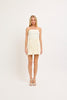 Franklin - Strapless short bubble hem dress - Ivory