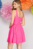 Last Word - Bustier Bubble Hem Dress - Candy Pink