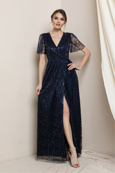 Everleigh - Slate Blue Midi Dress - Plus Size