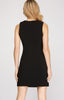 Simone- Sleeveless Dress- Black