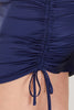 Dion - Satin Ruched Cami Dress - Navy