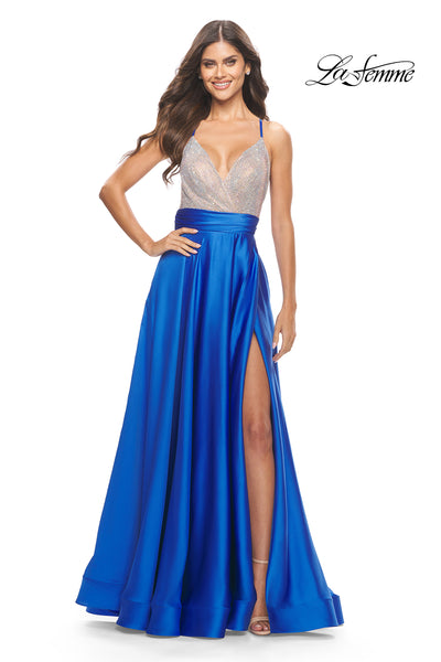 La Femme Style 31337 IN STOCK RED SIZE 4, ROYAL BLUE SIZE 8