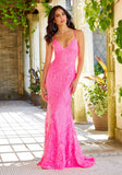 Morilee Prom Style 43032  IN STOCK IRIDESCENT PINK SIZE 6,12, GREEN SIZE 16