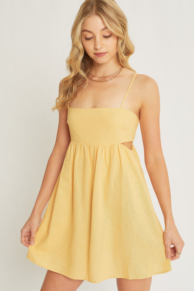 Evermore - Dress with Ruffled Hem - Pink