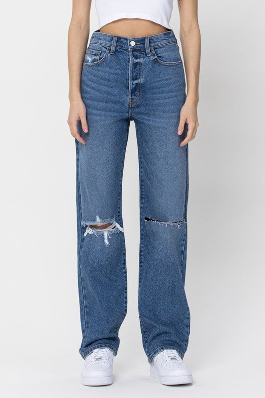 Animal - Super High Rise Dad Jeans - Medium Denim