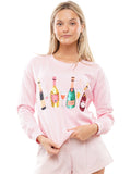 Celebrate - Pink Sweatshirt - With Sequin Detail