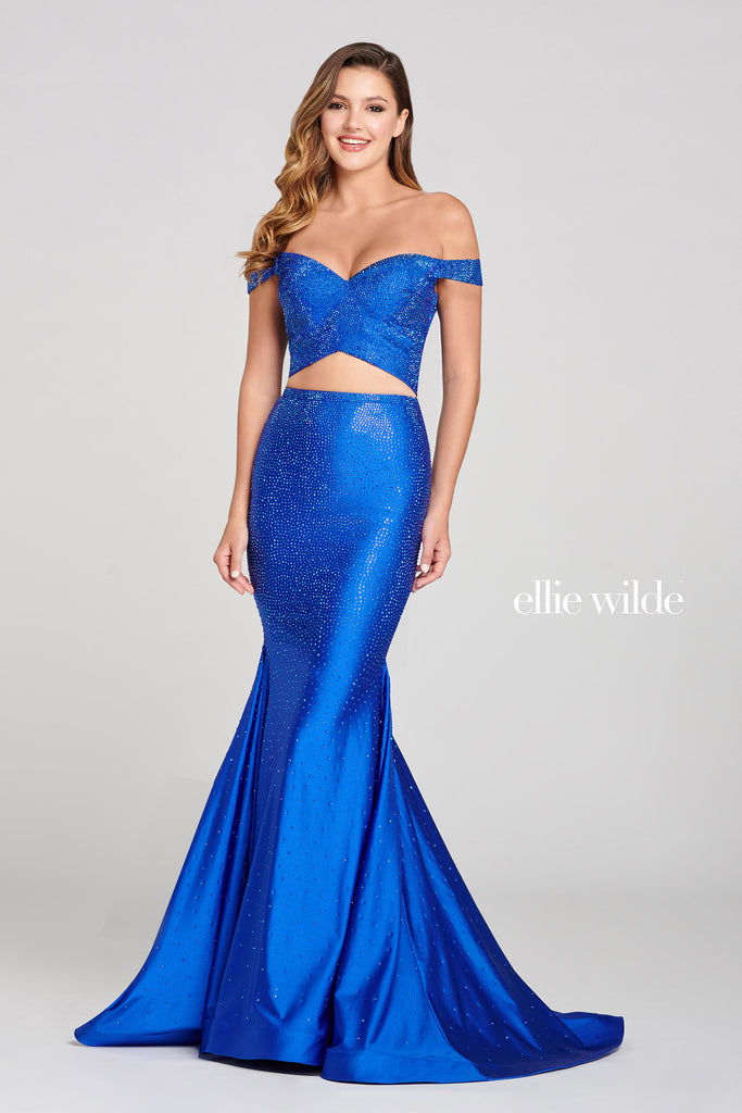 Ellie Wilde Prom Style EW121002 RUBY SIZE 14 IN STOCK READY TO SHIP