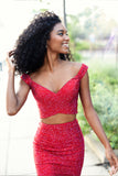 Ellie Wilde Prom Style EW121002 RUBY SIZE 14 IN STOCK READY TO SHIP