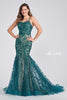 Ellie Wilde Prom Style EW122032 IN STOCK TEAL SIZE 18