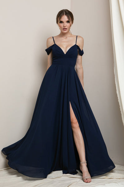 Everleigh - Slate Blue Midi Dress - Plus Size