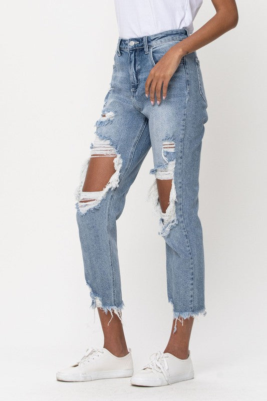 Marley - Distressed Light Wash Jeans