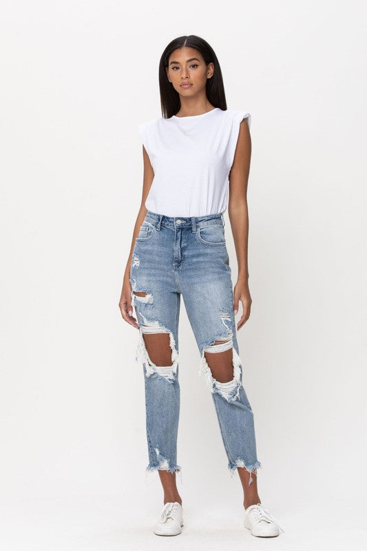 Marley - Distressed Light Wash Jeans