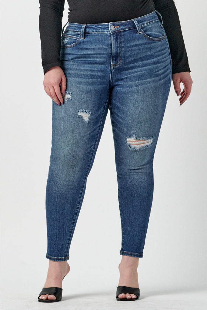 – Rise Nest Jeans Plus Skinny McGraw- Size KooKoo\'s Mid