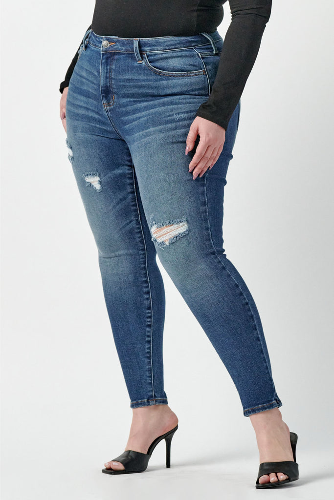 McGraw- Skinny Size Mid KooKoo\'s – Jeans Plus Nest Rise