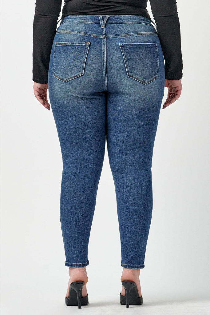 McGraw- Plus Size Mid Rise Skinny Jeans