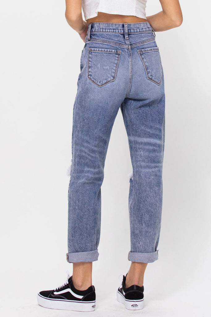 Musgraves - High Rise Mom Jeans with Cuff