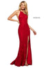 Sherri Hill Style 53361 IN STOCK DARK RED SIZE 6 READY TO SHIP