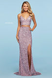 Sherri Hill Prom Style 53448 IN STOCK NEON ORANGE SIZE 10, TEAL SIZE 8 READY TO SHIP