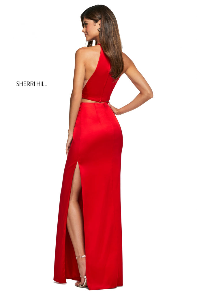 Sherri Hill Style 53650 IN STOCK ROSE SIZE 2 READY TO SHIP