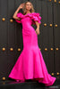 Sherri Hill Style 54807 IN STOCK BRIGHT PINK SIZE 4 READY TO SHIP